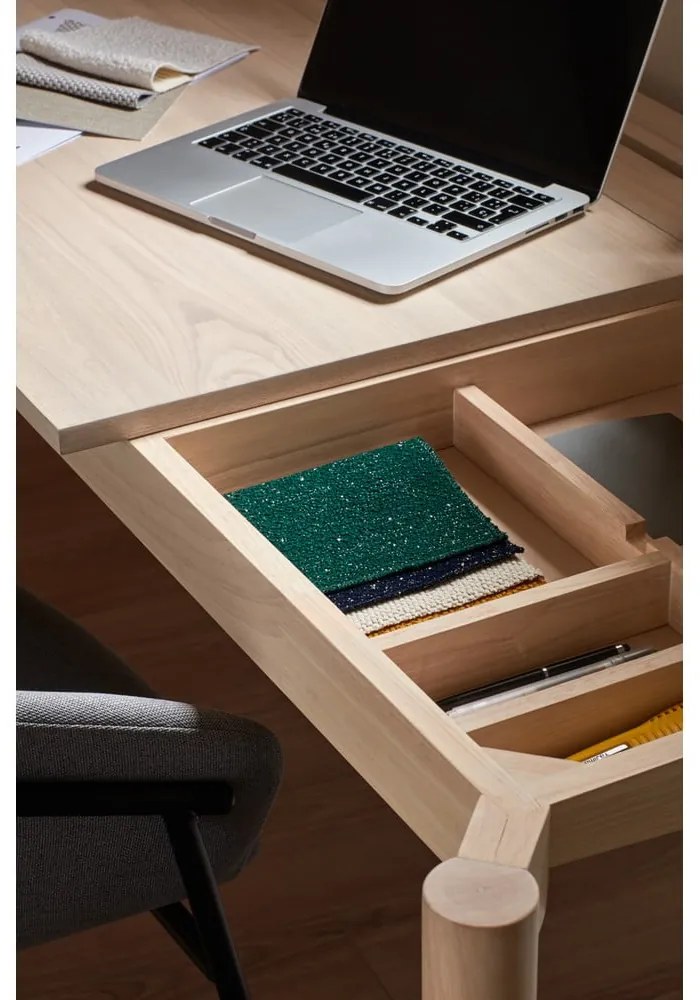 Birou în decor frasin 136x68 cm Atlas - Teulat