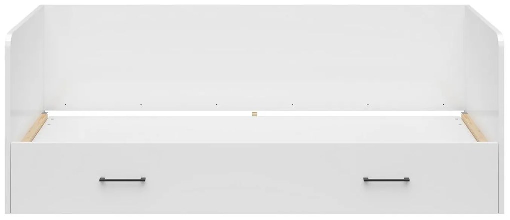 Pat de o persoană extensibil80 cm Tetrix 13 (alb lucios) (cu sp. depozitare). Promo -35%. 1098494