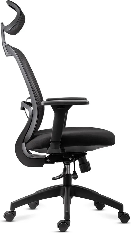 Scaun de birou ergonomic din mesh cu brațe 3D și spătar rabatabil OFF 404 negru