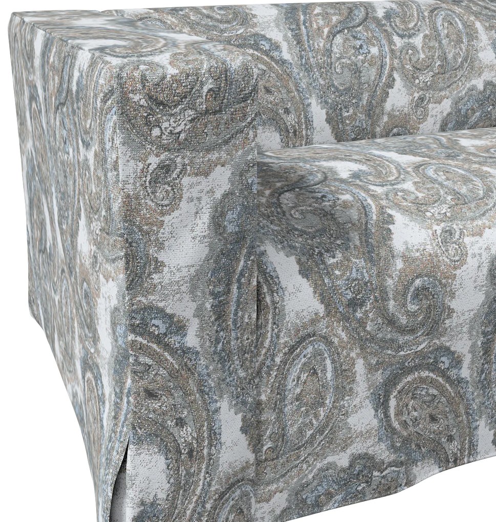 Husă canapea Klippan cu 2 locuri, lungă, cu pliuri contrastante