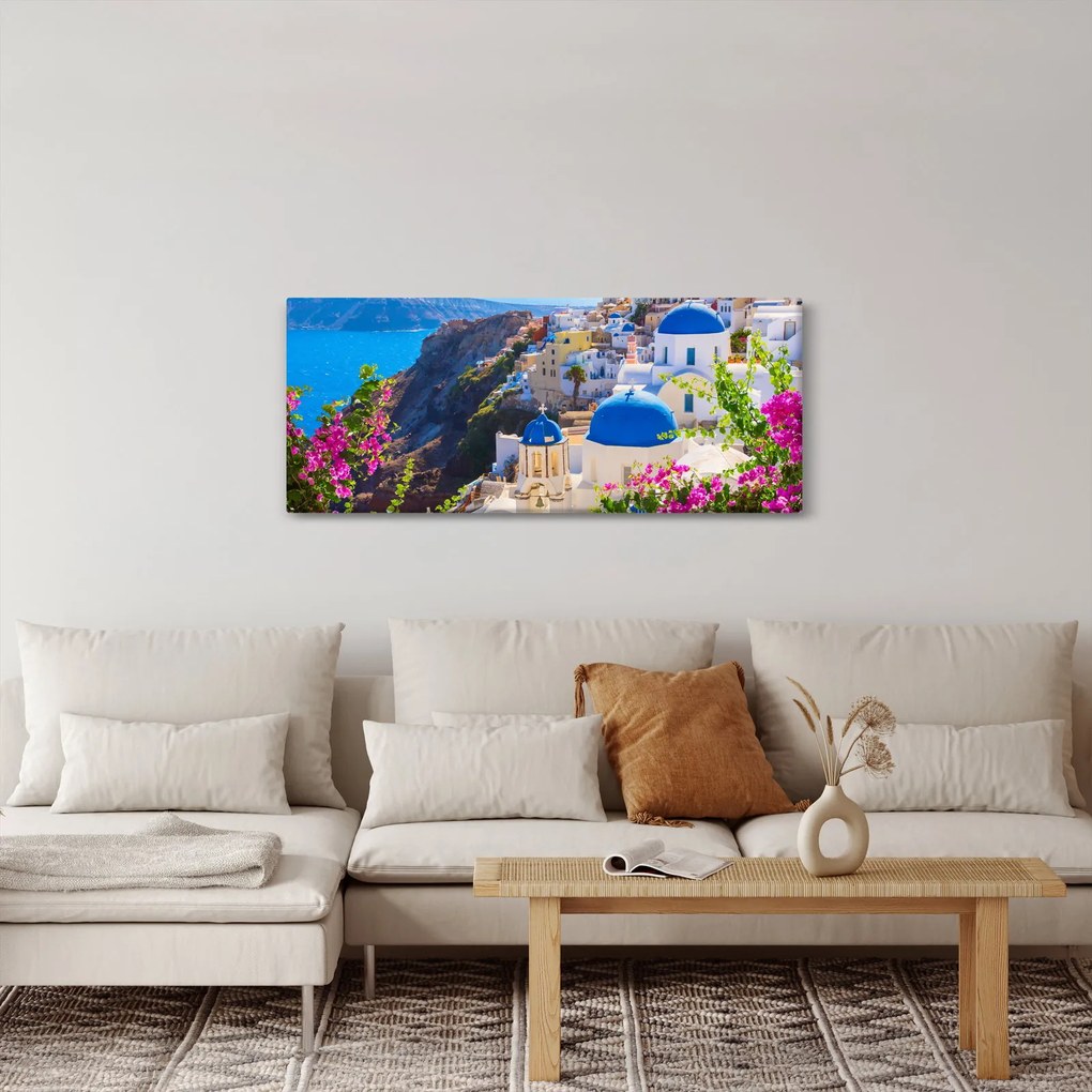 Tablou - Santorini, Grecia (120x50 cm)