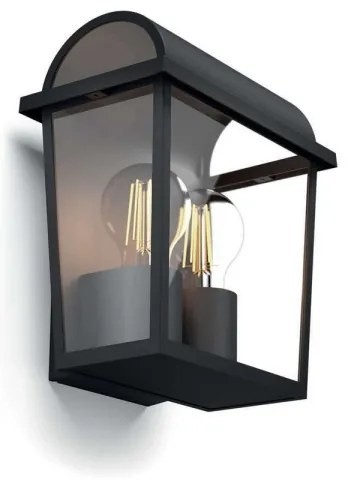 Philips 17235/30/PN - Aplică perete exterior 2xE27/42W/230V IP44