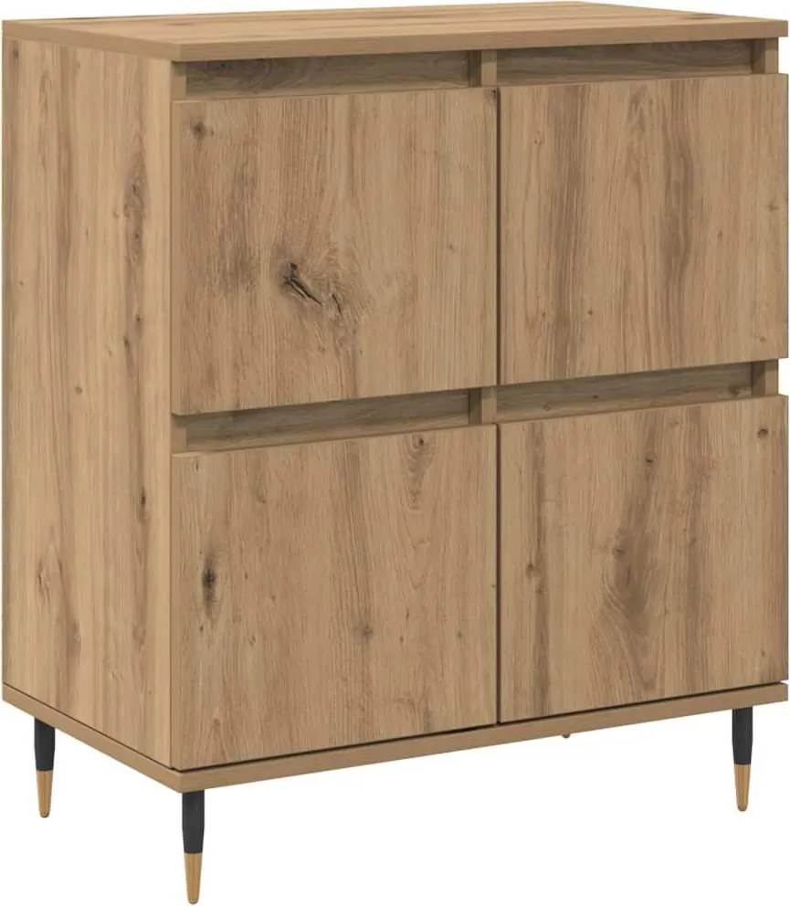 vidaXL Bufet Stejar Artizanal 60 x 35 x 70 cm