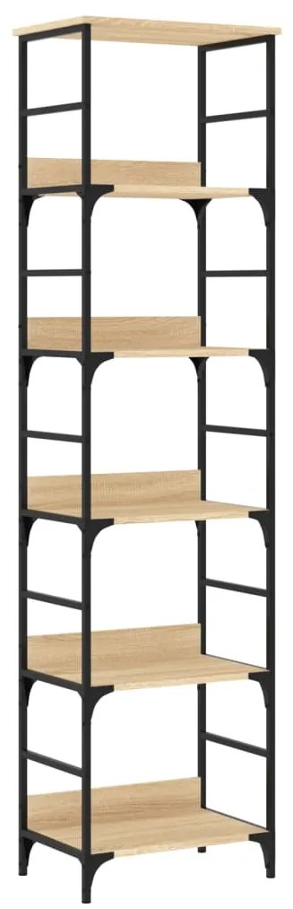 835280 vidaXL Bibliotecă, stejar sonoma, 50x33x188,5 cm, lemn prelucrat