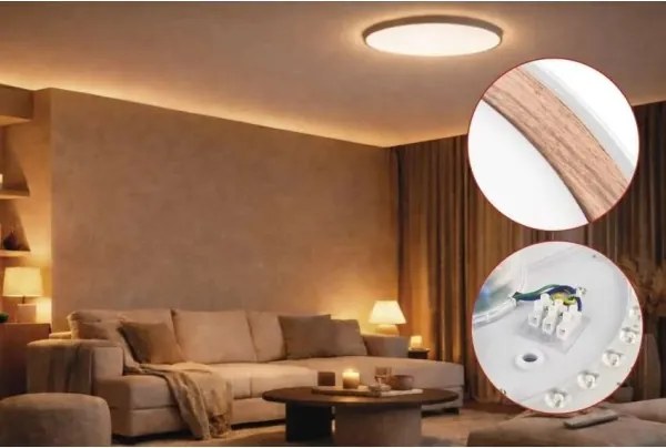 Plafonieră LED dimabilă ILVI LED/30W/230V 2700-6500K Ø 40 cm alb/bej+telecomandă