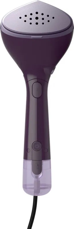 Fier de călcat cu abur Philips STH7050/30, 1500W, 100 + 200 ml, 28 g/min, OptimalTEMP, Cap reglabil, 2 niveluri de abur, Accesorii, Negru/violet