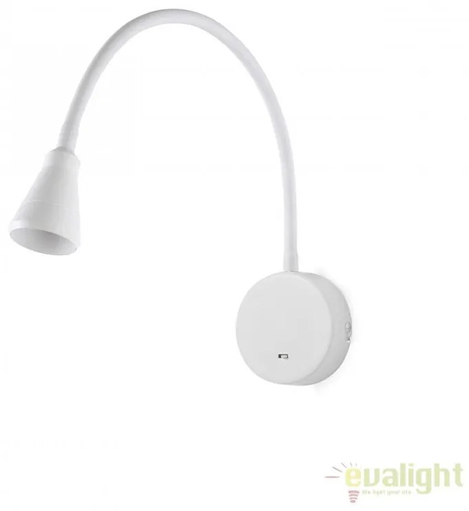 Aplica cu reader LED stil modern minimalist BEL alba 41029