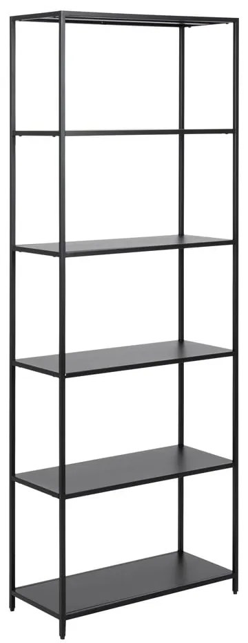 Bibliotecă neagră din metal 70x185 cm Newcastle – Actona