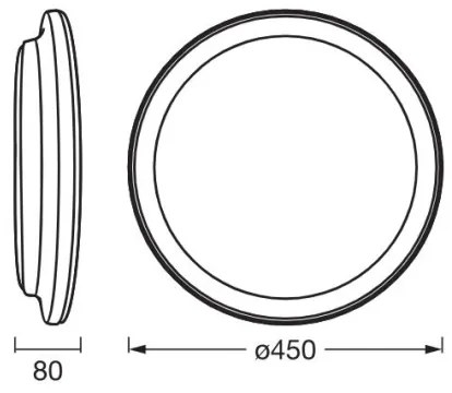Plafonieră LED Ledvance ORBIS PEDERSON LED/24W/230V d. 45 cm alb