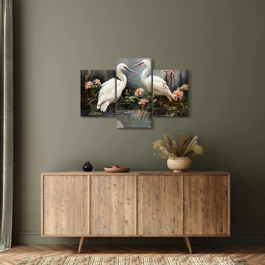 Tablou - Macarale albe (90x60 cm)