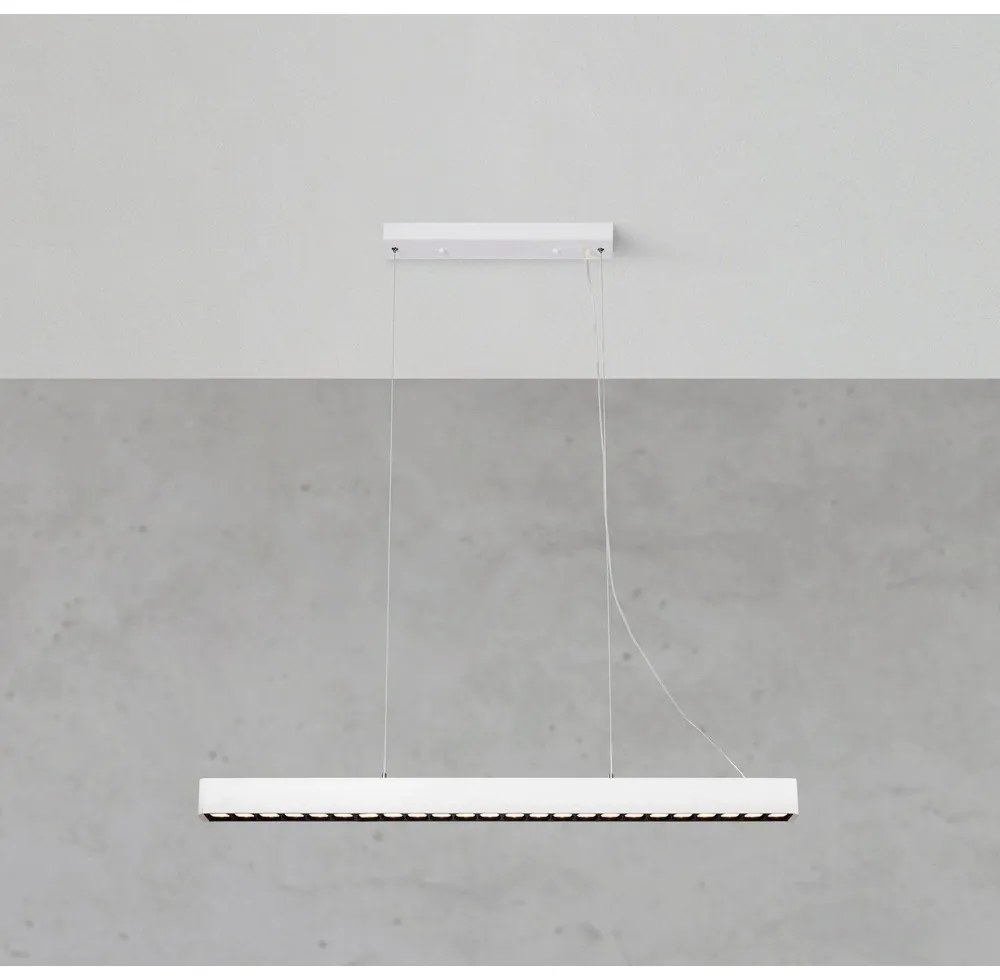 Lustră albă LED cu abajur din metal Plano – Markslöjd