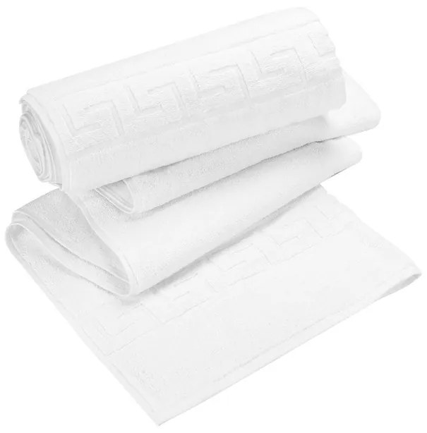 Set 2 Prosoape, Hotel Line, Bedora, 70x140 cm, 100% Bumbac Cardat, 500 g/mp, Alb