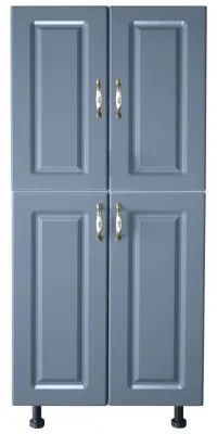 Soldat 60 cu 4 usi Zebra MDF albastru drept