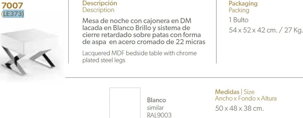 Masuta/ Noptiera eleganta design modern Dreams AC-LE373