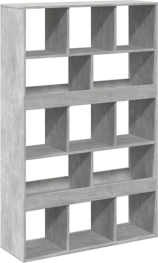 vidaXL Bibliotecă, gri beton, 100x33x156,5 cm, lemn prelucrat