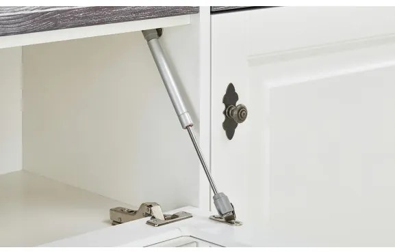 Bufet 2+2Usi + 3Sertare Cabana, Alb & Antracite, 174,4 x 42 x 90 Cm
