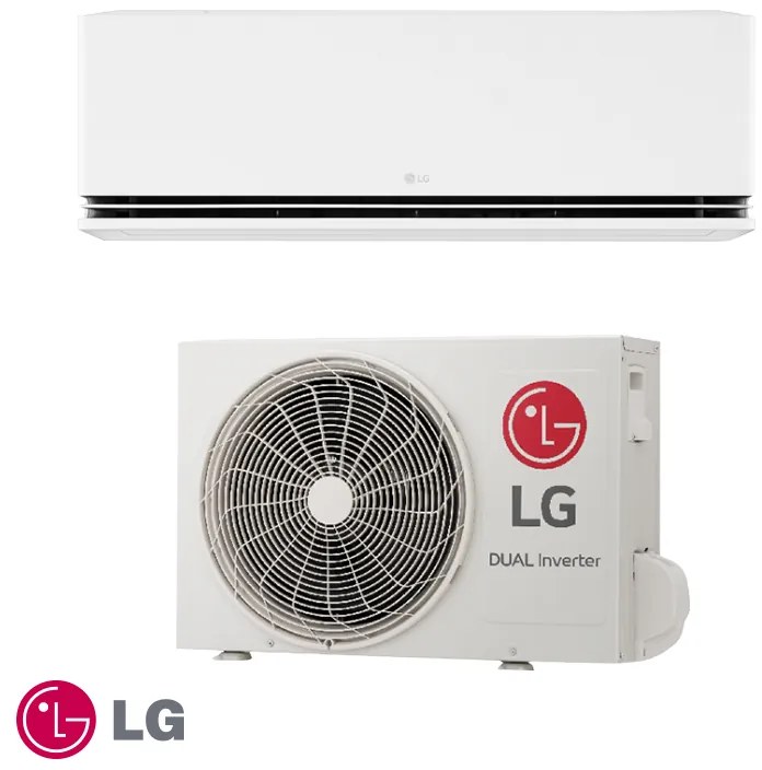 Aparat de aer conditionat inverter LG New Deluxe H12S1D.NS1 + H12S1D.U12, 12 000BTU, 26 m², A+++ / A++, R-32, Alb