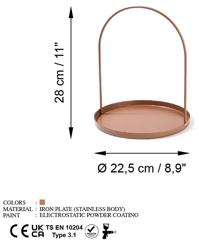 Suport bijuterii Kos Maro 22.5x28 cm