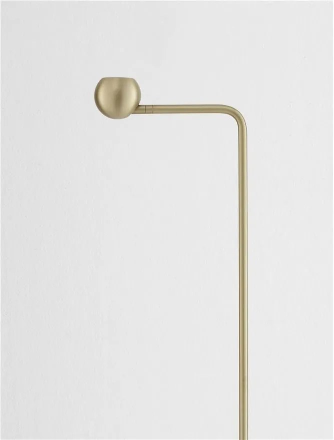 Lampa de podea cu spot LED SFERA aurie