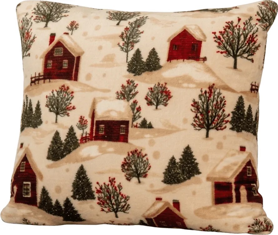 Husa cocolino pentru pernuta FARM HOUSE 45x45 cm, crem