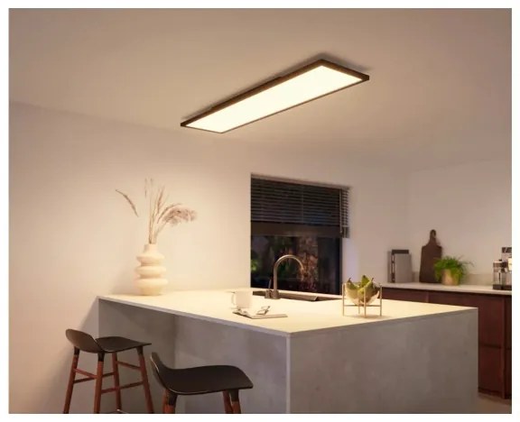Plafonieră LED dimabilă Philips Hue AURELLE LED/39W/230V 120x30 cm negru