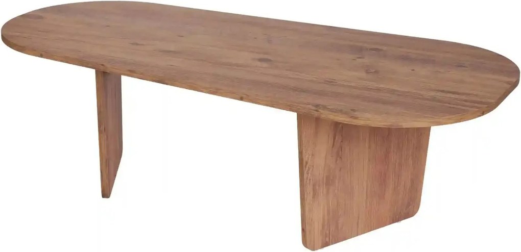 Masuta cafea OVALIS, pin, PAL, 130x65x40 cm