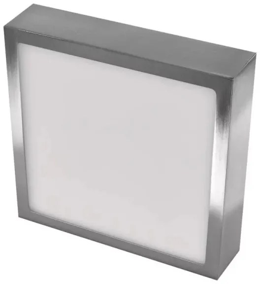 Plafonieră LED/12,5W/230V 3000/3500/4000K 17x17 cm crom