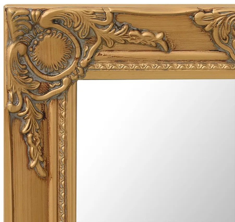 Oglinda de perete in stil baroc, auriu, 50 x 40 cm 1, Auriu, 50 x 40 cm