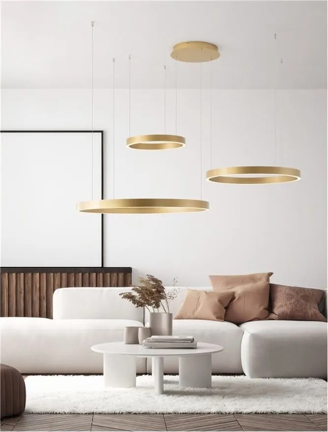 Lustra LED circulara cu 3 inele 80/60/40cm ELOWEN