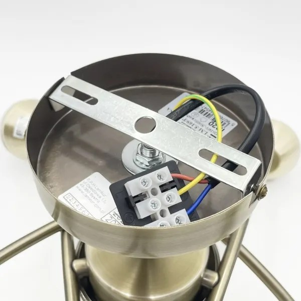 Lustră aplicată DONNA 5xE27/60W/230V patină