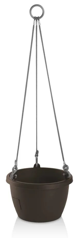 Ghiveci suspendat cu auto-irigare Gardenico Marina,maro, diam. 25 cm, diam. 25 cm