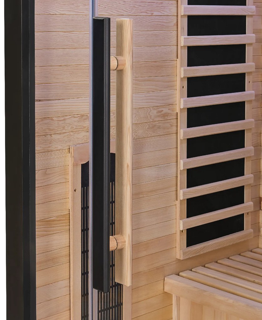Infračervená sauna Skara čierna s technológiou Dual