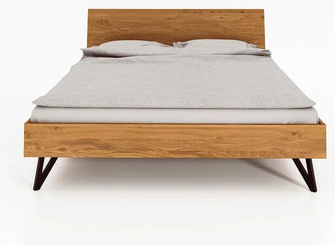Pat dublu din lemn de stejar 200x200 cm Golo 2 - The Beds