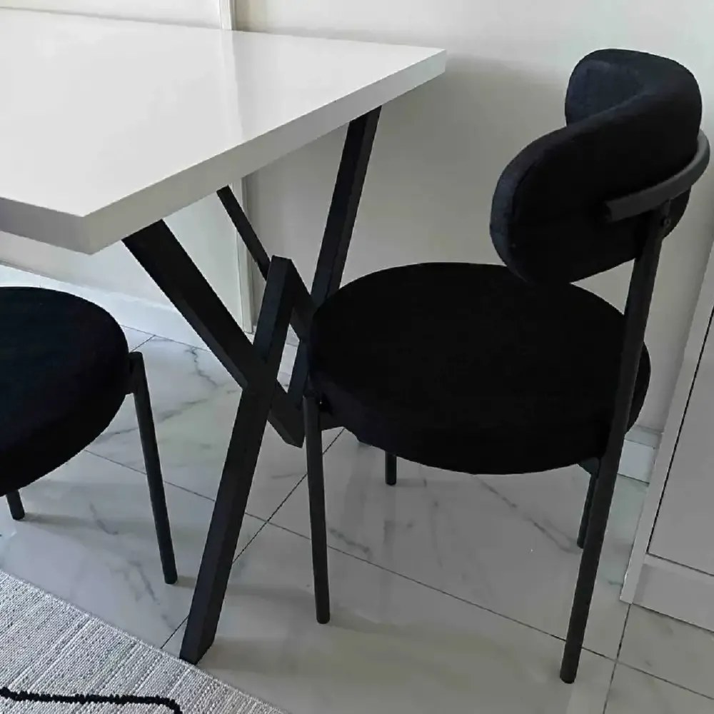 Scaun Onita, metal, negru