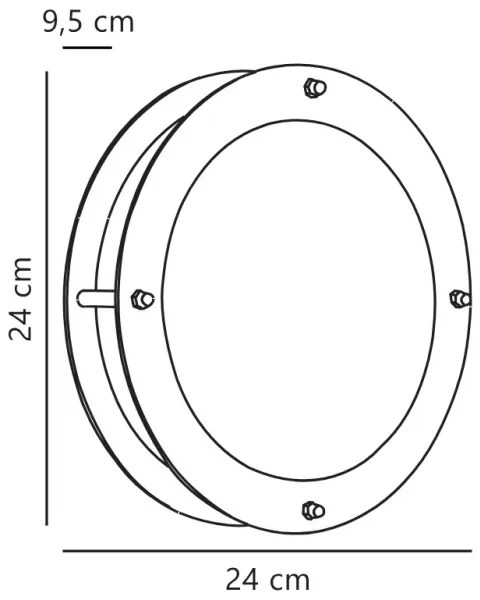 Aplică de exterior Nordlux MALTA 1xE27/60W/230V IP54 argintiu