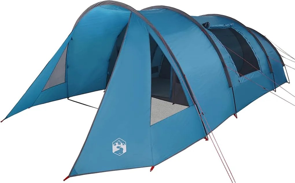 vidaXL Cort Tunel pentru 5 Persoane Albastru și Gri 805 x 405 x 211 cm