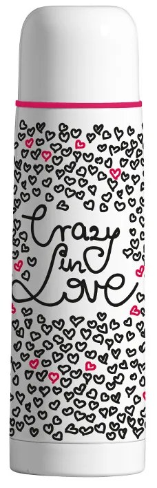 Termos 500ml, negru, Love