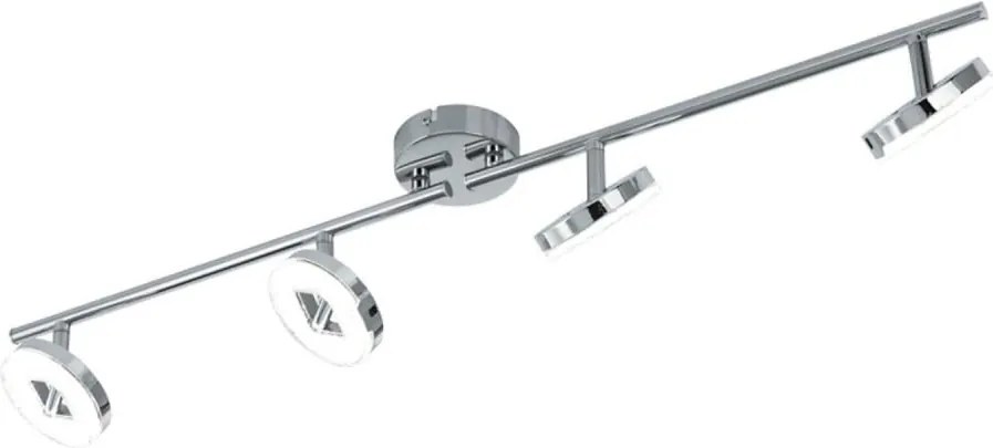 Eglo 54676 - Plafonieră cu 4 spoturi LED, 4x6W, 230V, crom mat