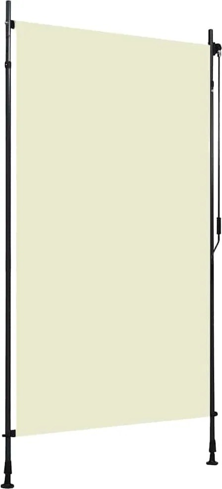 vidaXL Jaluzea tip rulou de exterior, crem, 120 x 270 cm