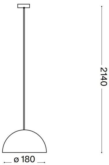 Lustră pe cablu Ideal Lux FOLK 1xE27/60W/230V d. 18 cm maro