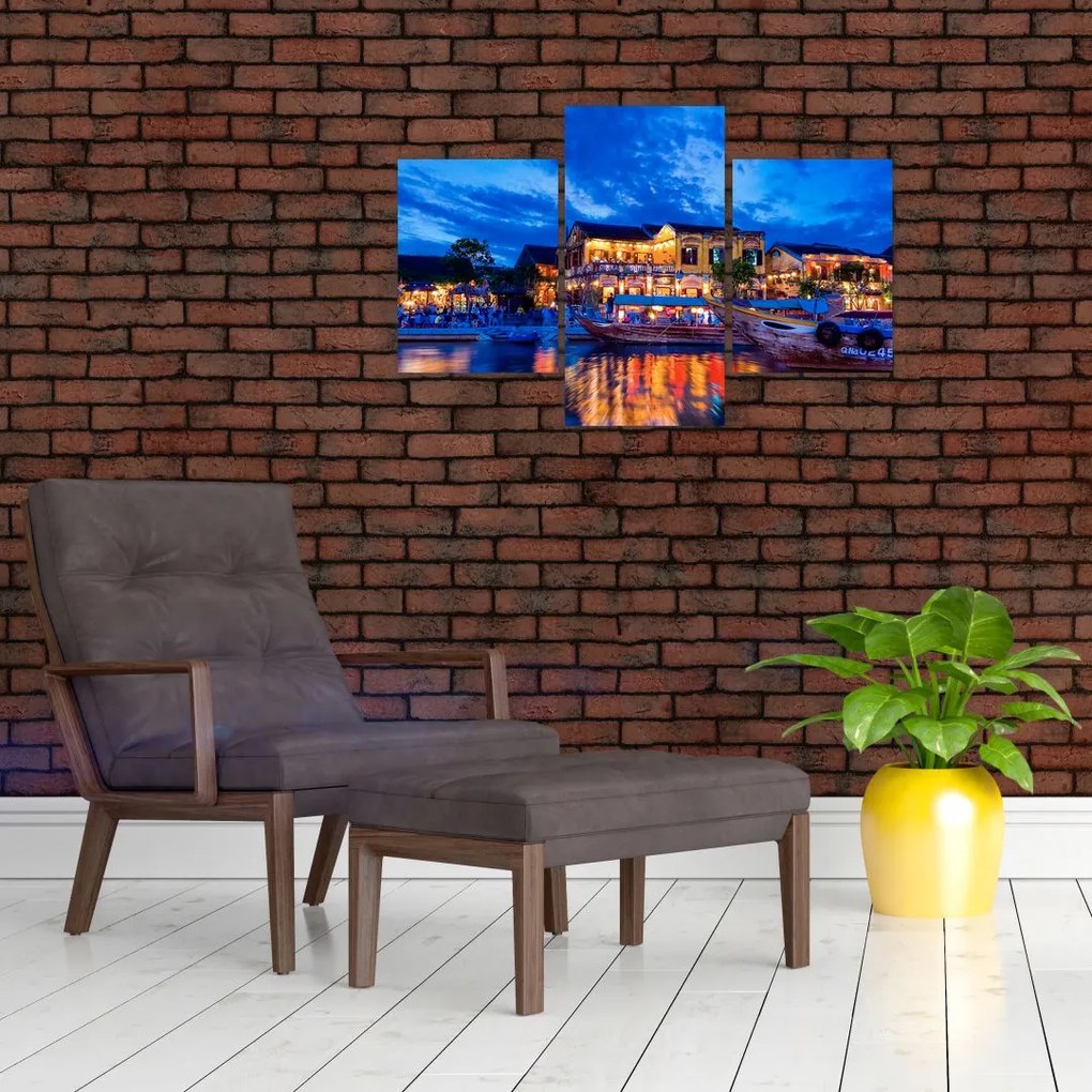 Tablou - Orașul de noapte Hoi An, Vietnam (90x60 cm)