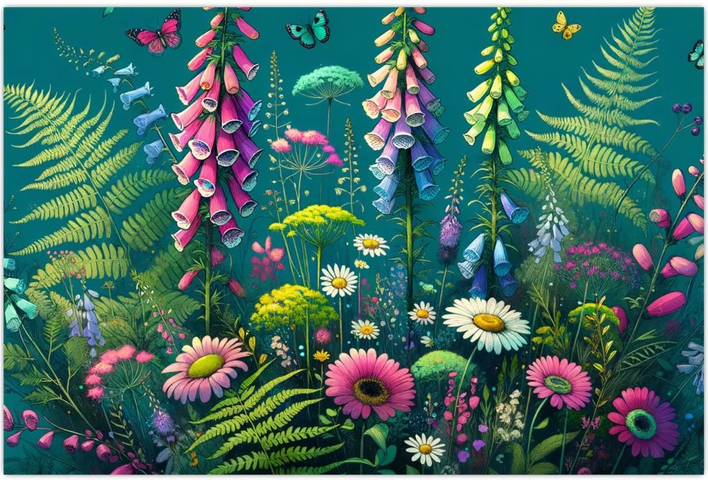 Tablou - Flori de câmp (90x60 cm)