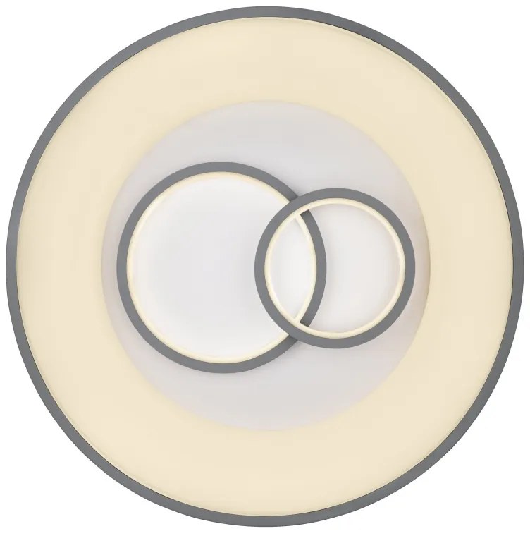 Plafoniera LED dimabila cu telecomanda design modern MAVY alb/gri 48416-50R GL