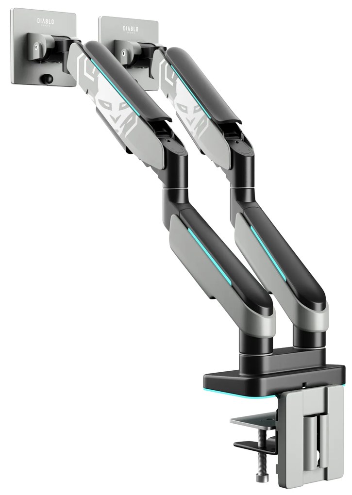 Suport dublu pentru monitoare de 49 de inchi, gri-negru RGB X-Arm Dual