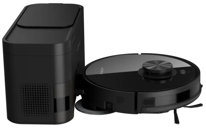 Aspirator robotic AENO ARC0005S, 4000Pa, 3000 mAh, 120 m2, Mapare, Wi-Fi, Comenzi vocale, Autonomie până la 120 min, Negru