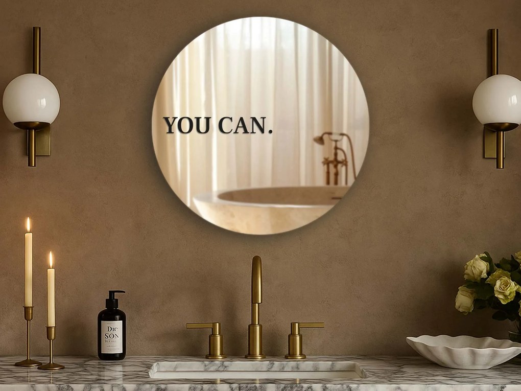 Autocolant pentru oglindă S33 – YOU CAN.