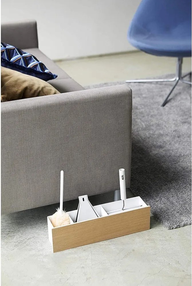 Organizator alb/în culoare naturală pentru papetărie din metal Rin – YAMAZAKI