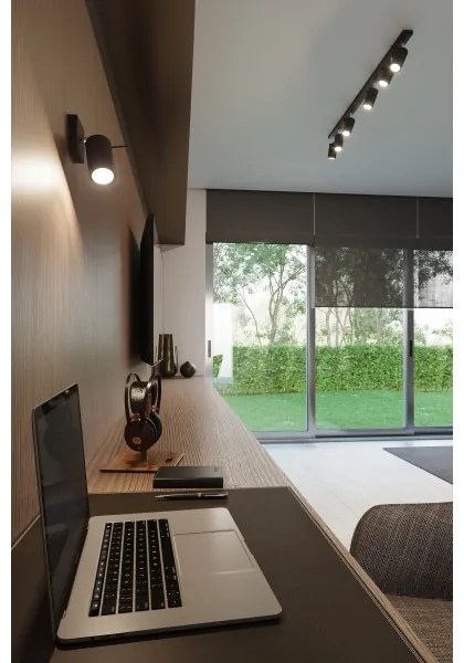 Spot LED ASMUS 3xGU10/7W/230V negru Brilagi