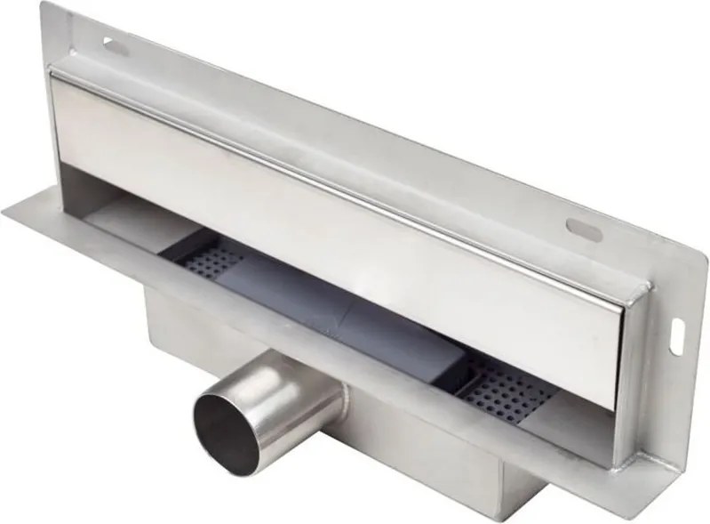 Set rigola dus plus capac Balneo W-Drain Next finisaj inox 90 cm scurgere la perete