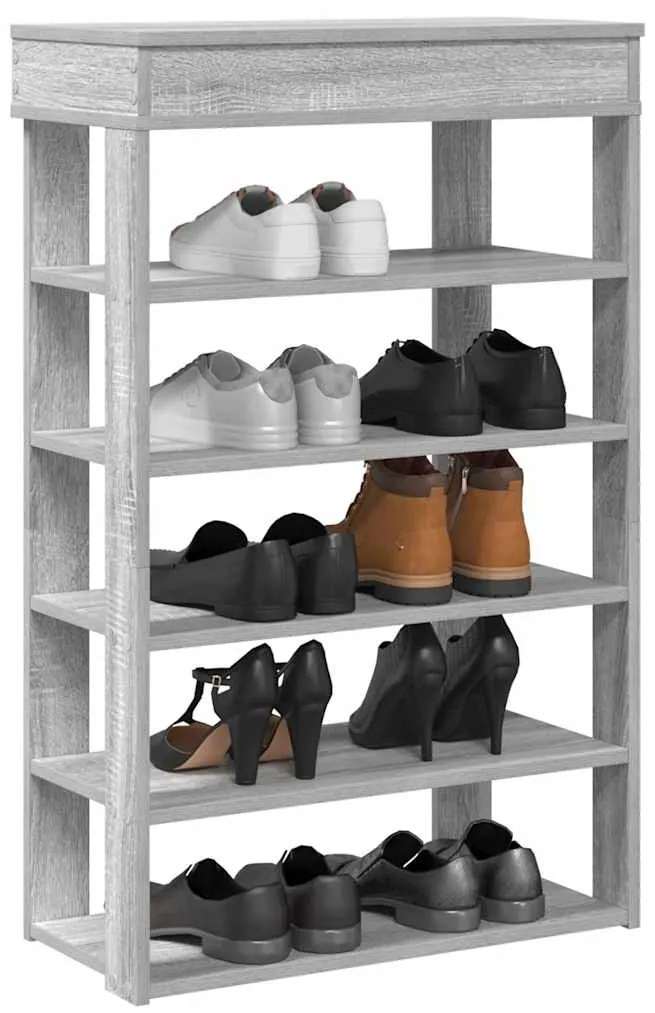 vidaXL Pantofar, gri sonoma, 60x30x98 cm, lemn prelucrat